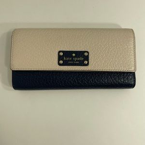 Kate Spade, Nian, cream, pebble, print wallet